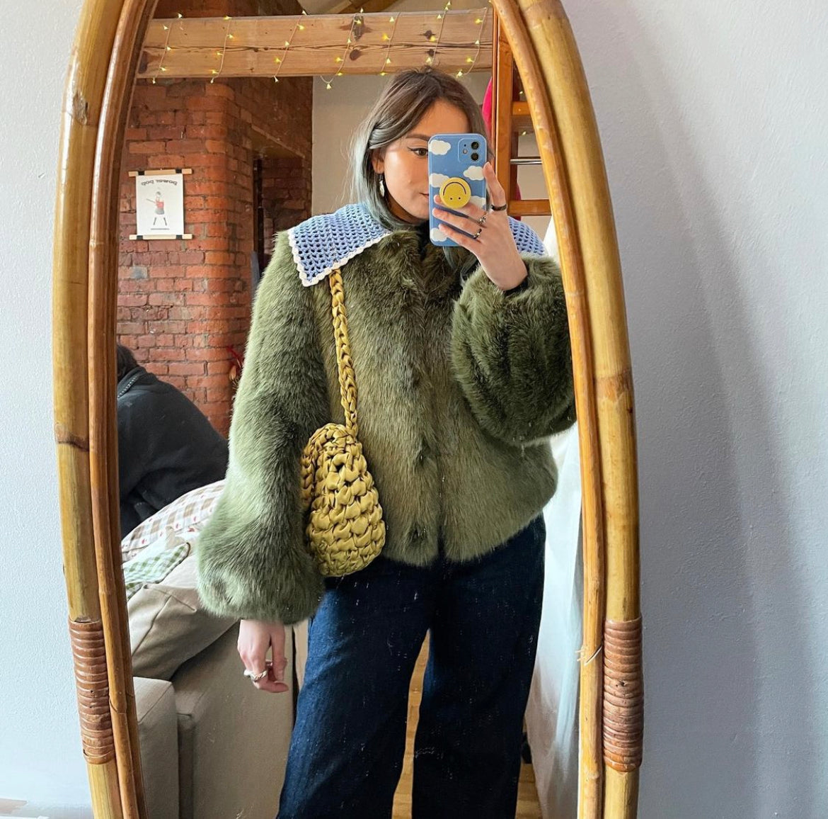 Crossbody Small Hive -Golden Olive