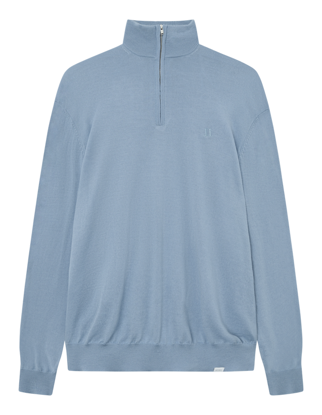 Greyson Half-Zip Merino Knit - Summer Sky