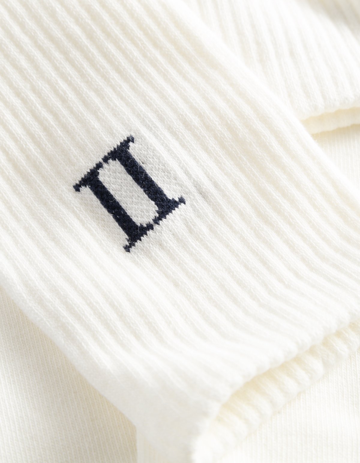 William 2 Pack Socks - Off White / Navy