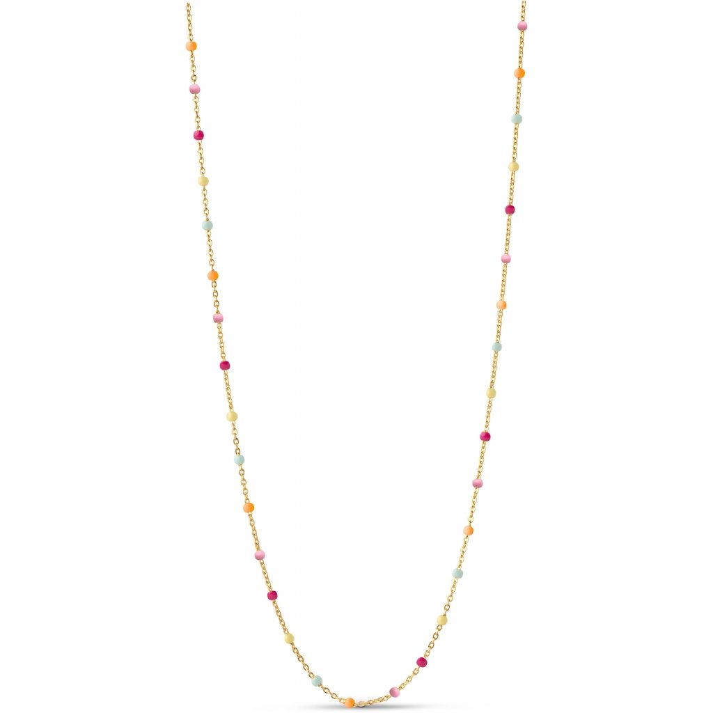 Lola Necklace - Gold/Rainbow