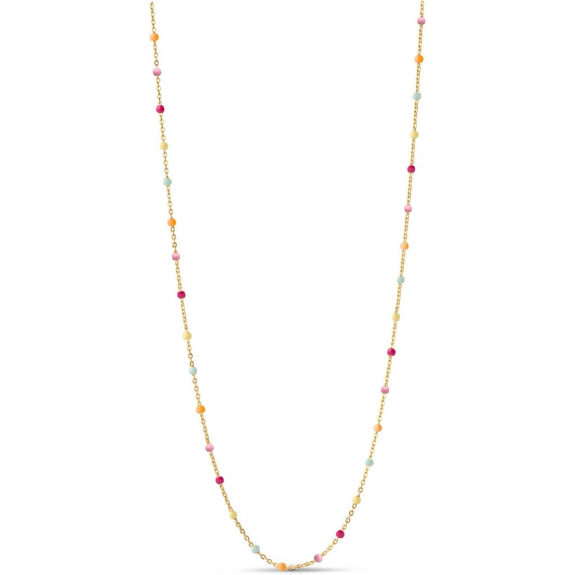 Lola Necklace - Gold/Rainbow
