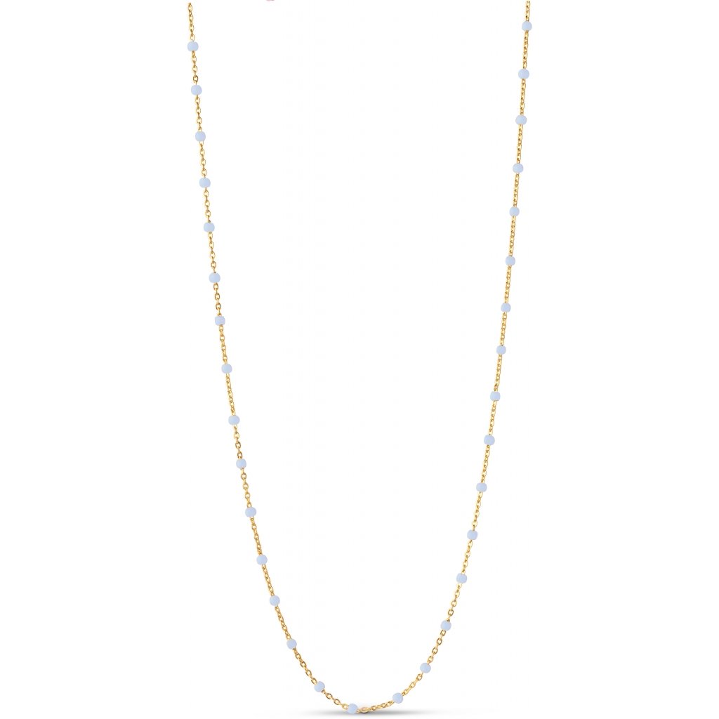 Lola Necklace - Gold/Sky