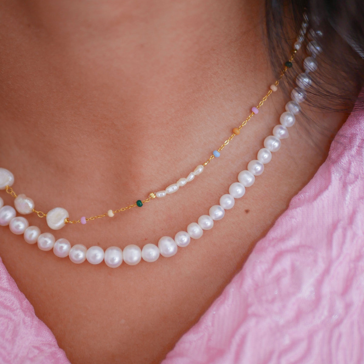 Lola Perla Necklace - Dreamy/Pearl