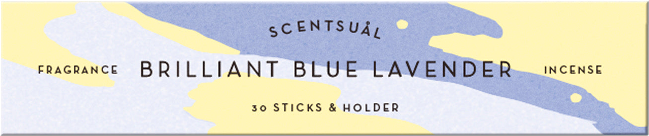 Scentsual Japanese Incense + Ceramic Holder  - Brilliant Blue Lavender