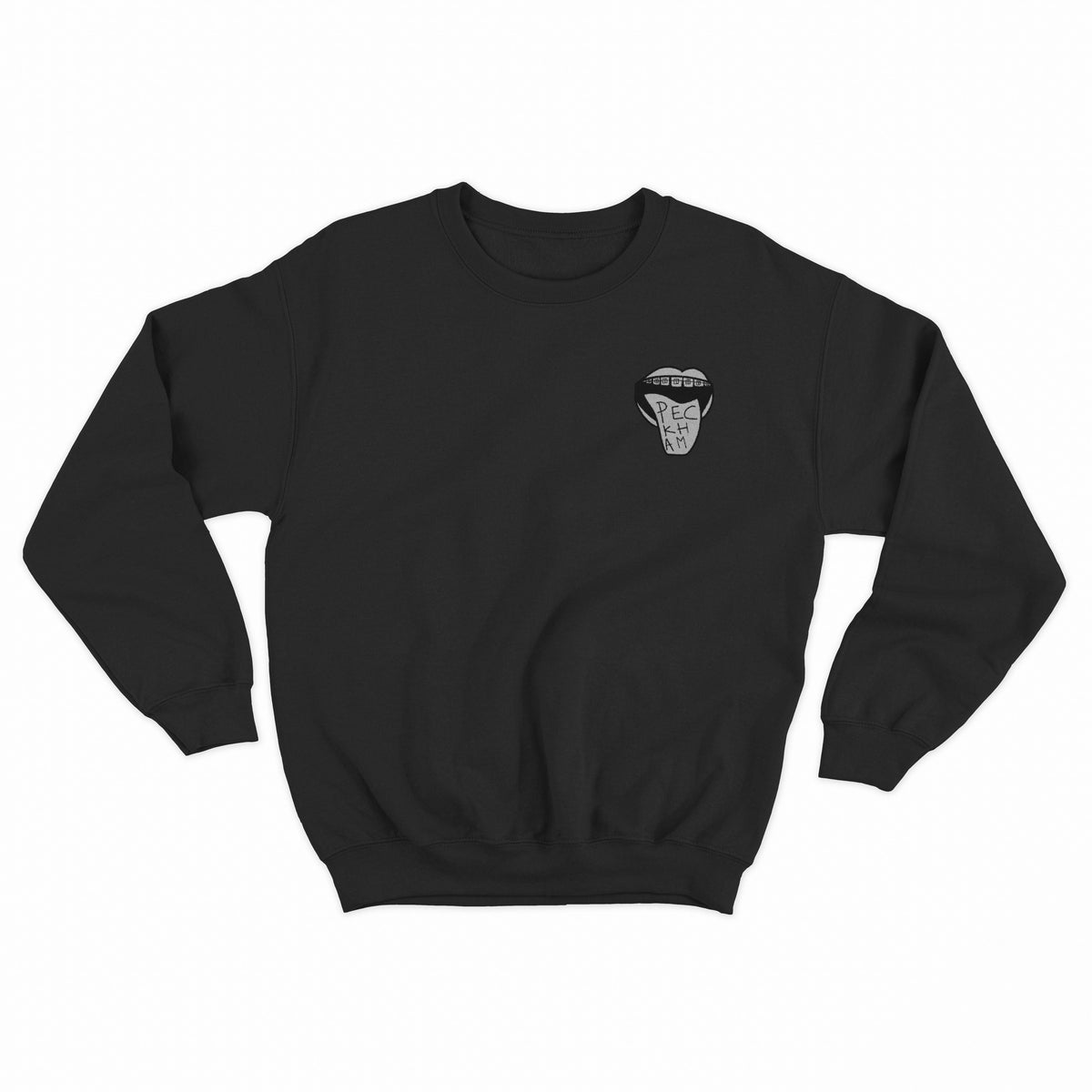 Peckham Mouth Unisex Sweatshirt - Black
